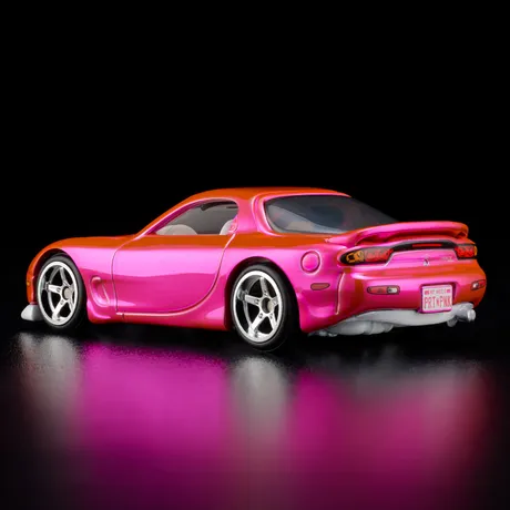 Hot Wheels RLC 1993 Mazda RX-7 R1, rear three-quarter view